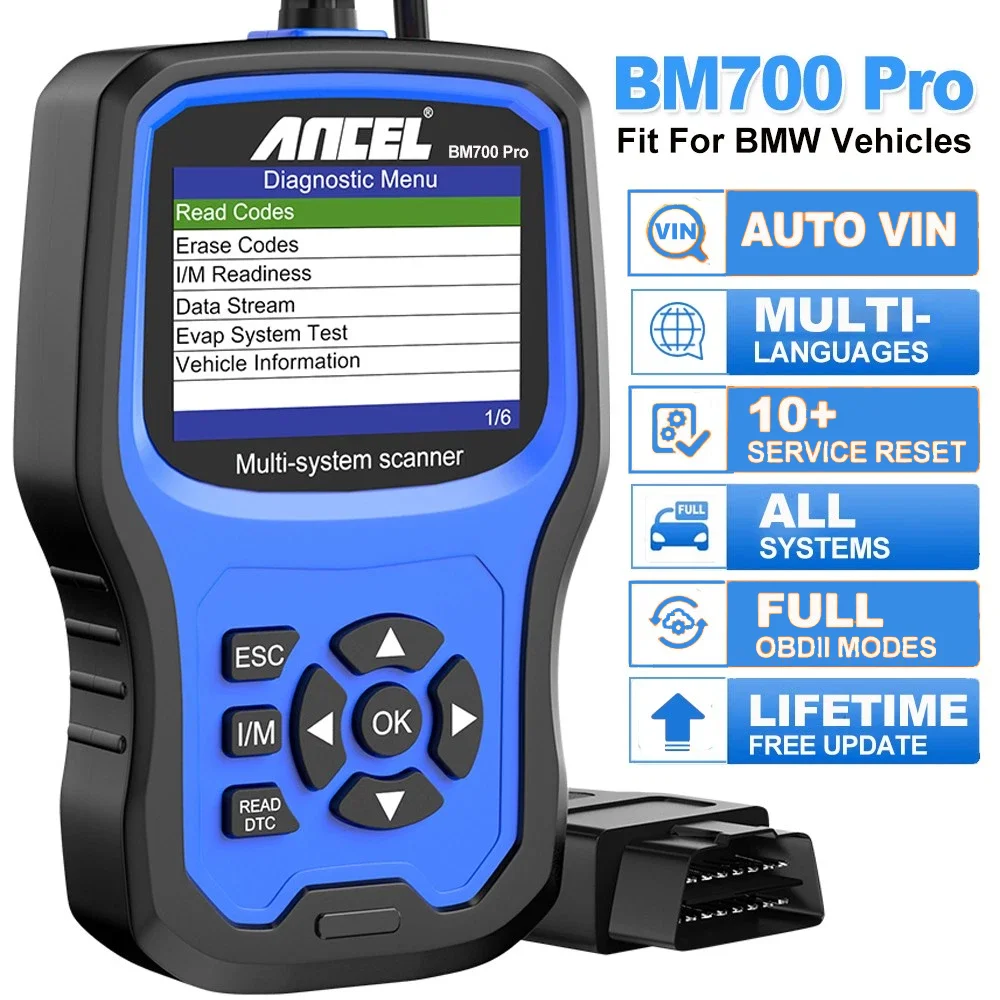 OBD2-Scanner Passend für BMW MINI Rolls-Royce Vollsystem-Diagnosegerät 14+ Reset-Servicefunktionen Auto-VIN Lebenslange Kostenlose Updates Fahrzeug-Codeleser