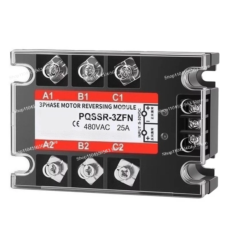 

3-Phase Motor Forward Reverse Solid State Relay Module PQSSR-3ZFN10A Common Cathode for AC Motor Control