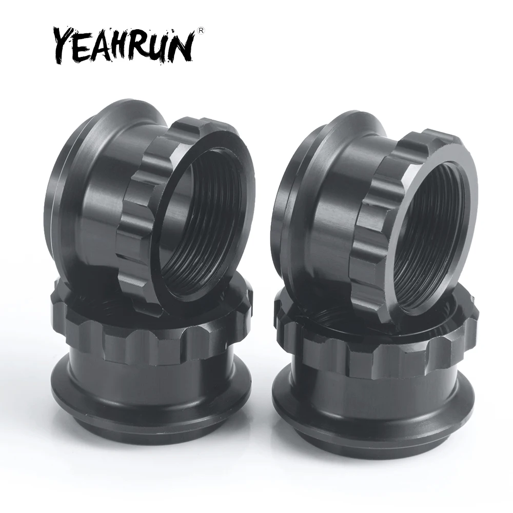 YEAHRUN 4Pcs Metal Alloy Shock Adjustment Mount Seat for Maxx WideMAXX #89086-4 Monster Truck 1/10 RC Car Model Upgrade Parts