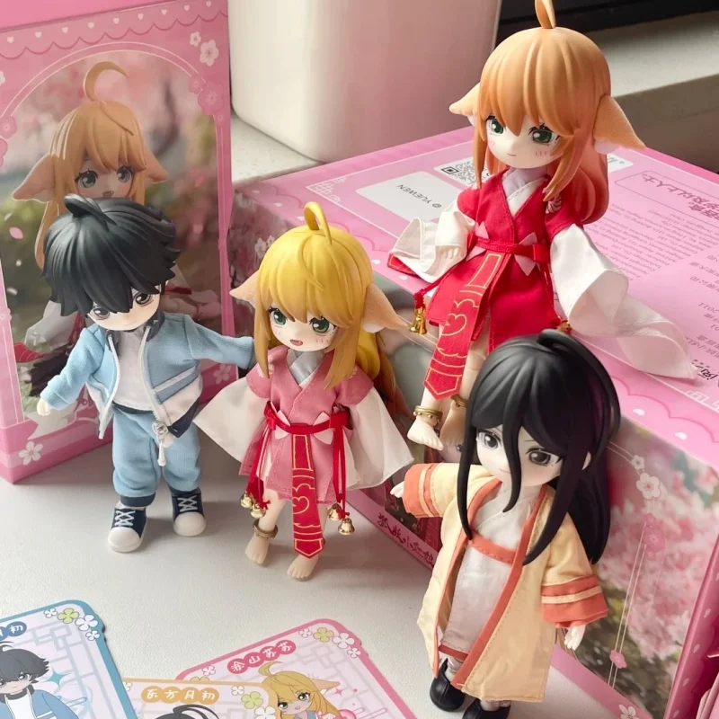 

Оригинальная серия BJD-фигурок Fox Spirit Matchmaker Matrimony Talisman: Сюрприз-бокс, подвижная шарнирная фигурка, милая девочка, декор для рабочего стола, подарок