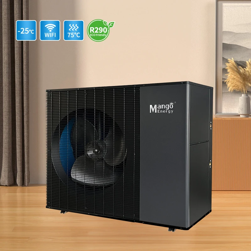 New R290 10kw Heat Pump Water Heater DC Inverter 75C Hot Water A+++ Air Source Energy Saving Hot Water Europe Heat Pump