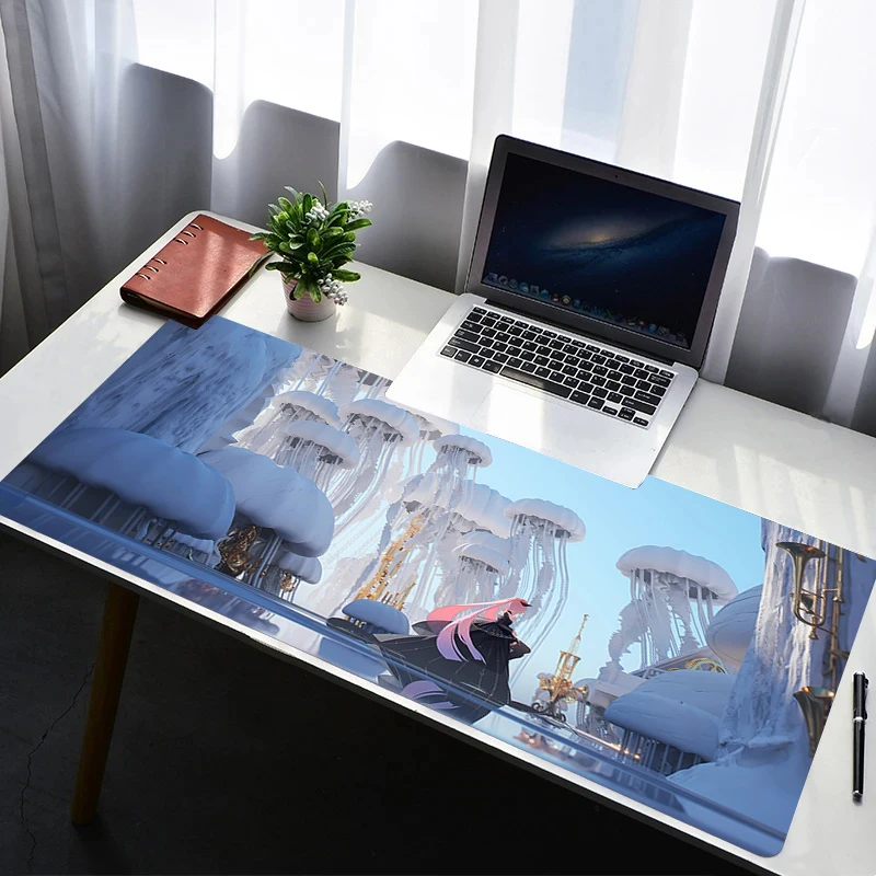 Mouse Pad Laptop Non Slip Extended Desktop Mouse Mat G-genshin Impact Kokomi PC Anime Keyboard Pad Gaming Accessories Mousepad