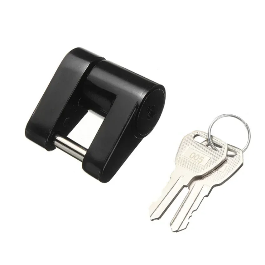 

1PC 1/4" Zinc Alloy Small Trailer Lockstitch Trailer Hitch Coupler Lock For Locking Hauling Security Towing Tow Bar