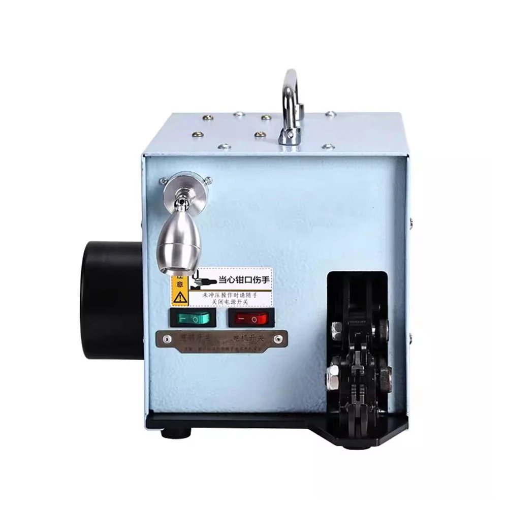 220V Terminal Crimping Machine 60W/220V 50Hz Electric Cold Pressing Terminal Crimper Tools with Exchangeable Die Sets