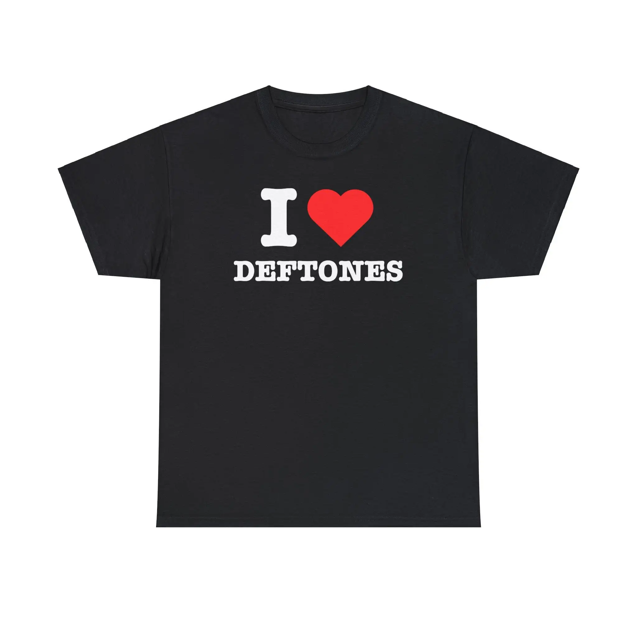 I Love Deftones T Shirt Heart Band