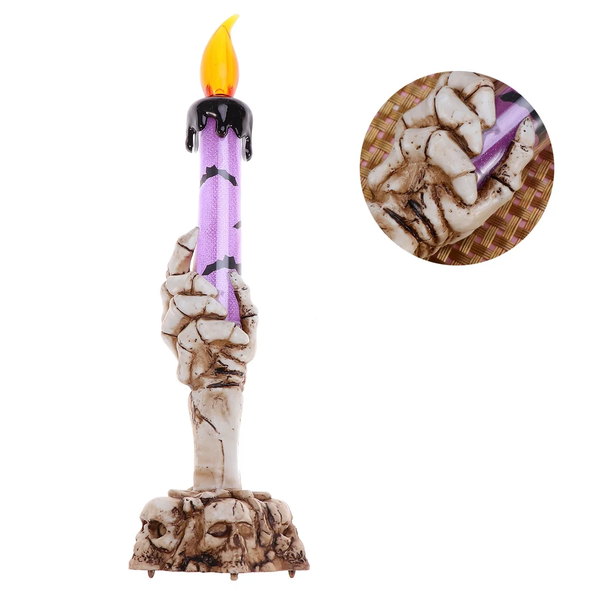 

Led Skull Lamp Purple Halloween Decoration For Party Haunted House Lighting Decorative Glow Pumpkin Light