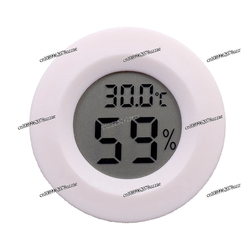 Round Embedded Electronic Thermometer, Electronic Thermometer Acrylic Box Climbing Thermometer