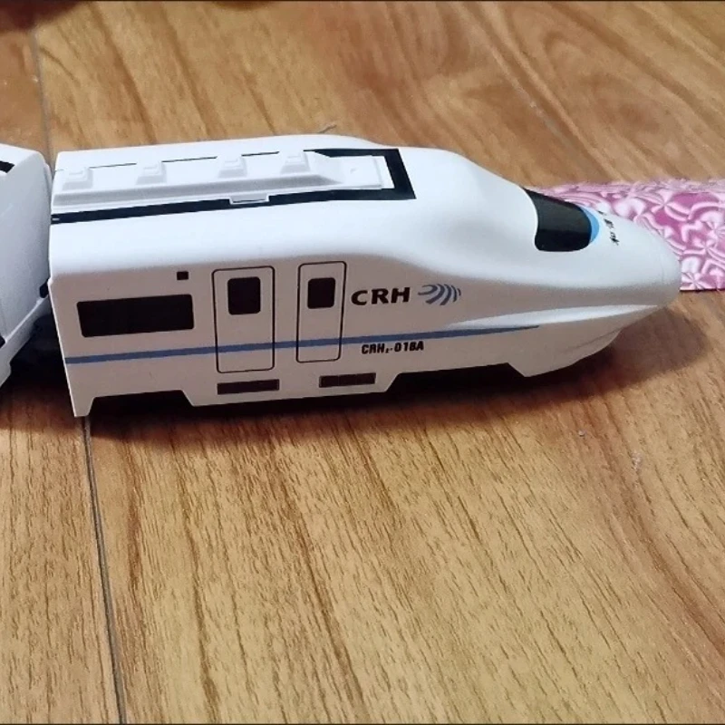 Trem harmonia elétrico educacional, veículo sem controle remoto, brinquedo simular motor ferroviário de alta velocidade, presente ideal para bebê