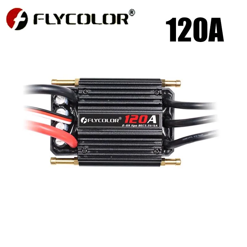Originele Flycolor 50A 70A 90A 120A 150A Borstelloze ESC Speed Controller Progaming Kaart 2-6S Lipo BEC 5.5 V/5A voor RC Boot