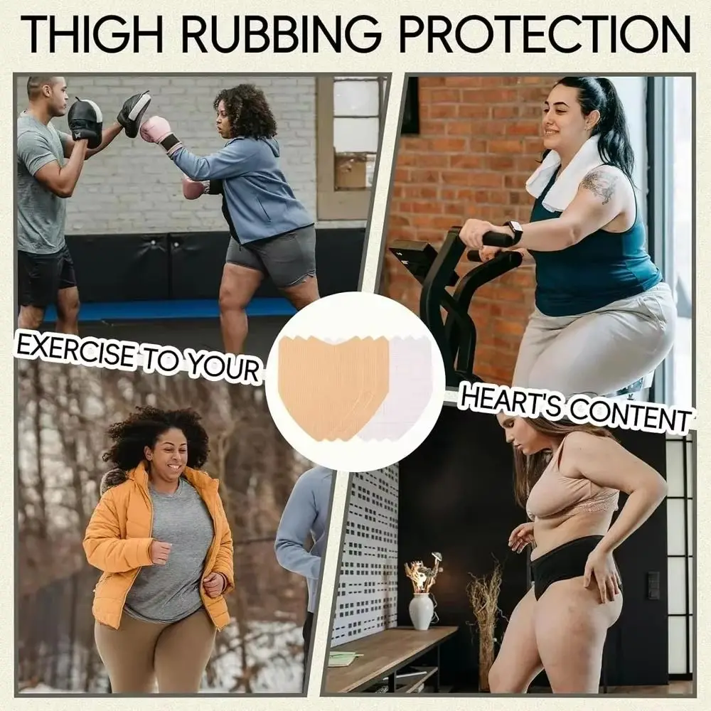 10Pcs Invisible Anti Chafing Thigh Bands Self-Adhesive Disposable Thigh Protection Pads Comfort Non-woven Anti-Friction Patches