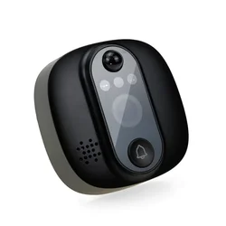 Timbre de puerta inteligente con cámara de mirilla, intercomunicador de vídeo W1 con visión nocturna, WIFI, pantalla LCD de 4,3 pulgadas, gran angular de 138 °, Tuya