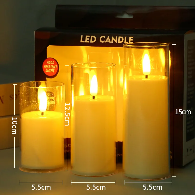 1 Pcs Flameless Candle Lights, Bullets, And Swinging Led In Three Sizes, Available For  Battery Powered Gifts And Home Decor