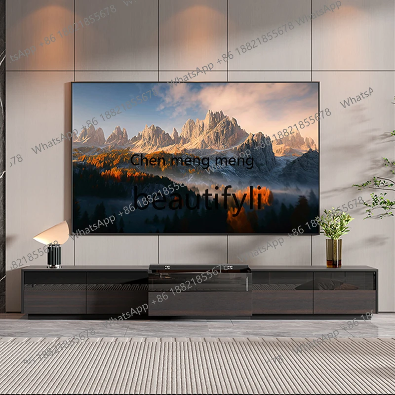 

178Smart laser TV cabinet electric telescopic table 100 inch special cabinet