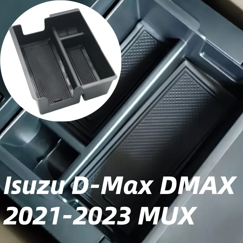 

Car Armrest Storage Box Center Console Organizer for Isuzu D-Max DMAX 2021 2022 2023 MUX Accessories