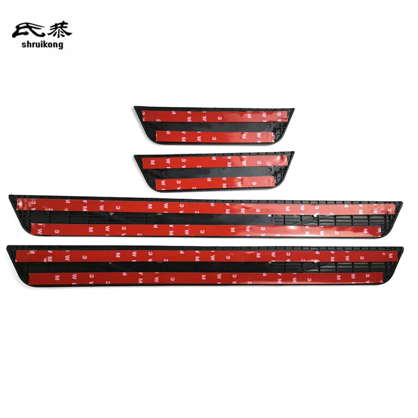 4Pcs/lot ABS Stainless Steel Door Sill Pedal Welcome Scuff Plate Cover for 2019-2022 Mazda CX-30 CX30 CX 30 Car Accessories