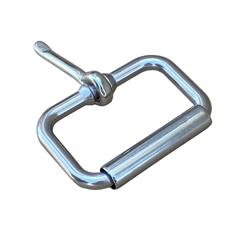 5pcs Stainless Steel Pin Buckle Cowboy Bag Leather Roller Metal Horse Products Accessories Fitting 50mm