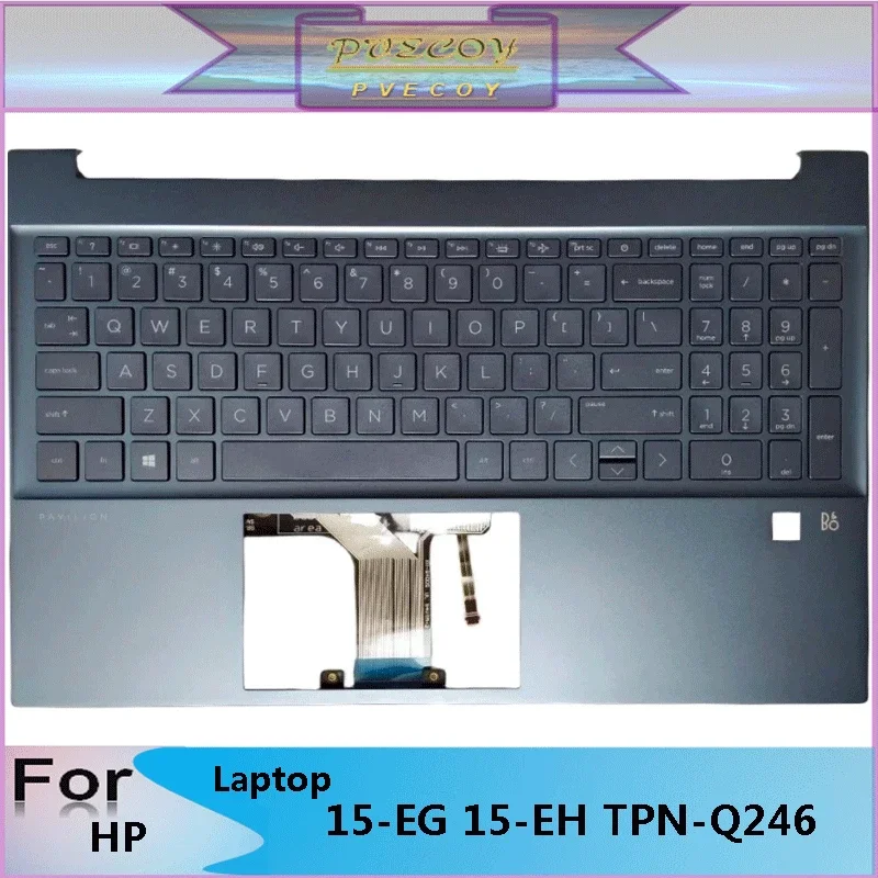 

New Original For Pavilion 15-EG 15-EH TPN-Q246 Q245 Laptop Palmrest Case Keyboard US English Version Upper Cover