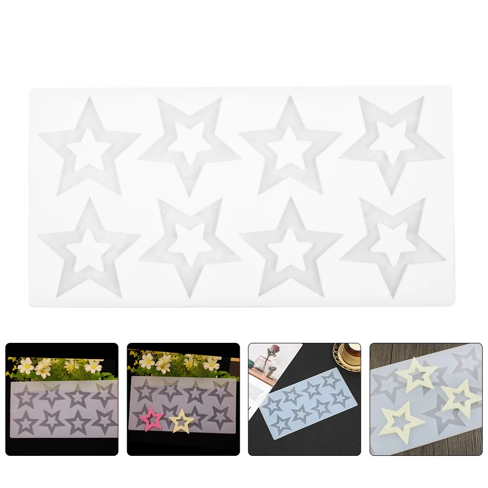Silicone Baking Mold Star Shaped Food Grade Safe Chocolate Candy Dessert Making Five-Star Shape Muffin Tray High Temperature