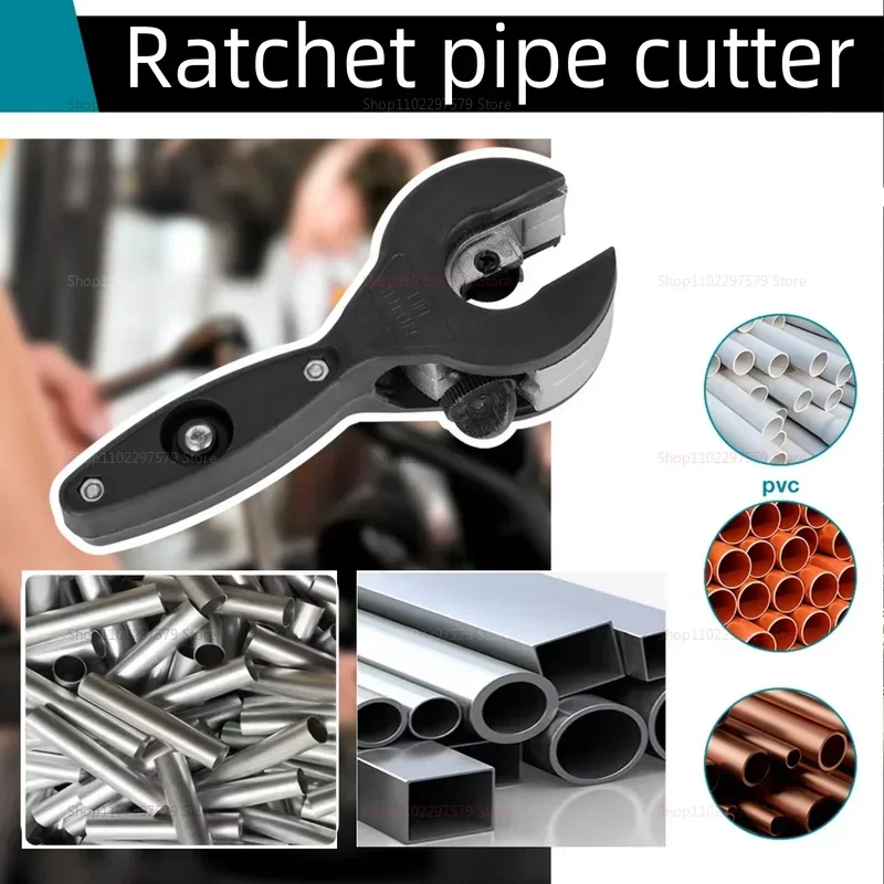 

Heavy Duty Ratcheting Tubing Cutter 8-29mm Universal Pipe Cutter for Stainless Steel Copper Aluminum Hose Cutting Hand Tools