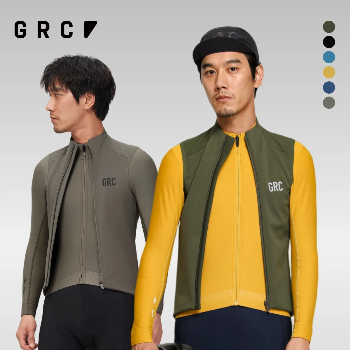 Reflective Vest Cycling - GRC サイクリング アパレル メンズ テック 防風フリース