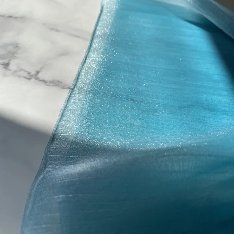 

Lce шелковая блестящая морщинистая ткань DIY украшение для свадебной вечеринки шитье вечернее платье бальная одежда ткани для шитья