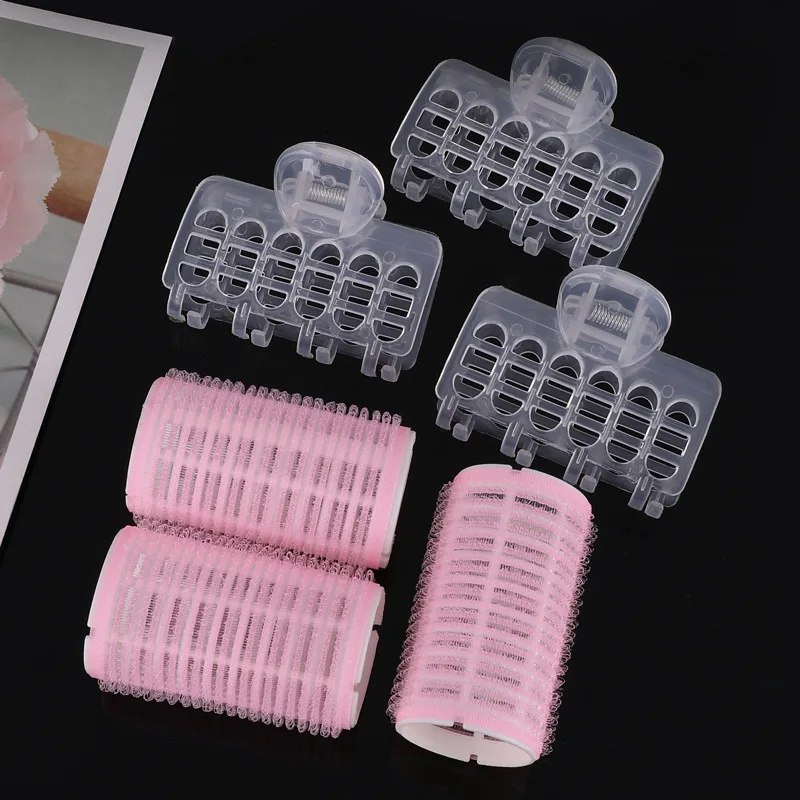

1pcs Self Grip Hair Rollers Heatless Hair Curlers No Heat Hair Bangs Volume Self-adhesive Hook & Loop DIY Styling Tools