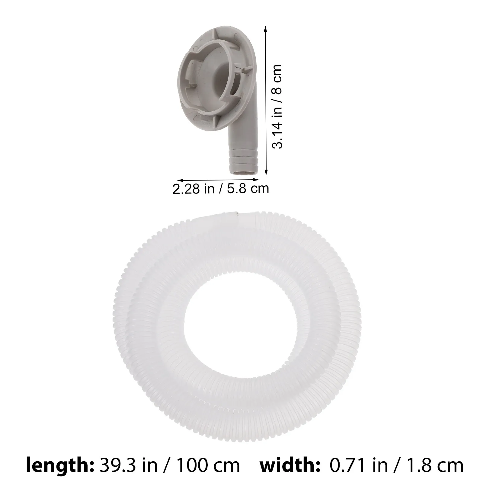 40mm Air Conditioner Drain Hose Connector Kit – Leakproof Rubber Seal for Window AC Units