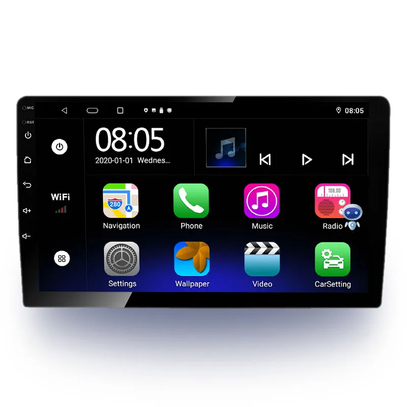 Car audio mp3 player bt 12v aux high power 7 color button replacement radio 1 din car mp3 player audio stereo head unit car