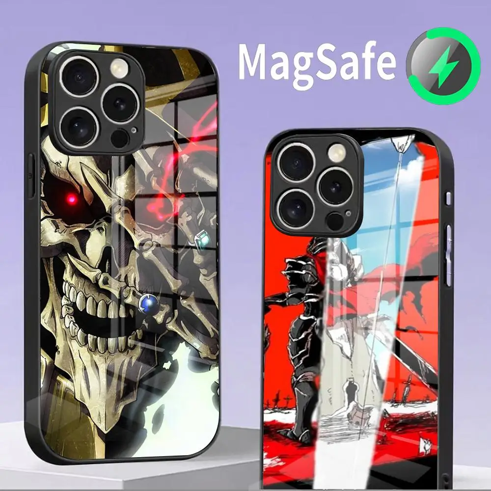 

O-overlord Ainz Ooal Gown Phone Case For IPhone 16 15 14 13 12 11 Pro Max 13mini 12mini Magsafe Glass Cover
