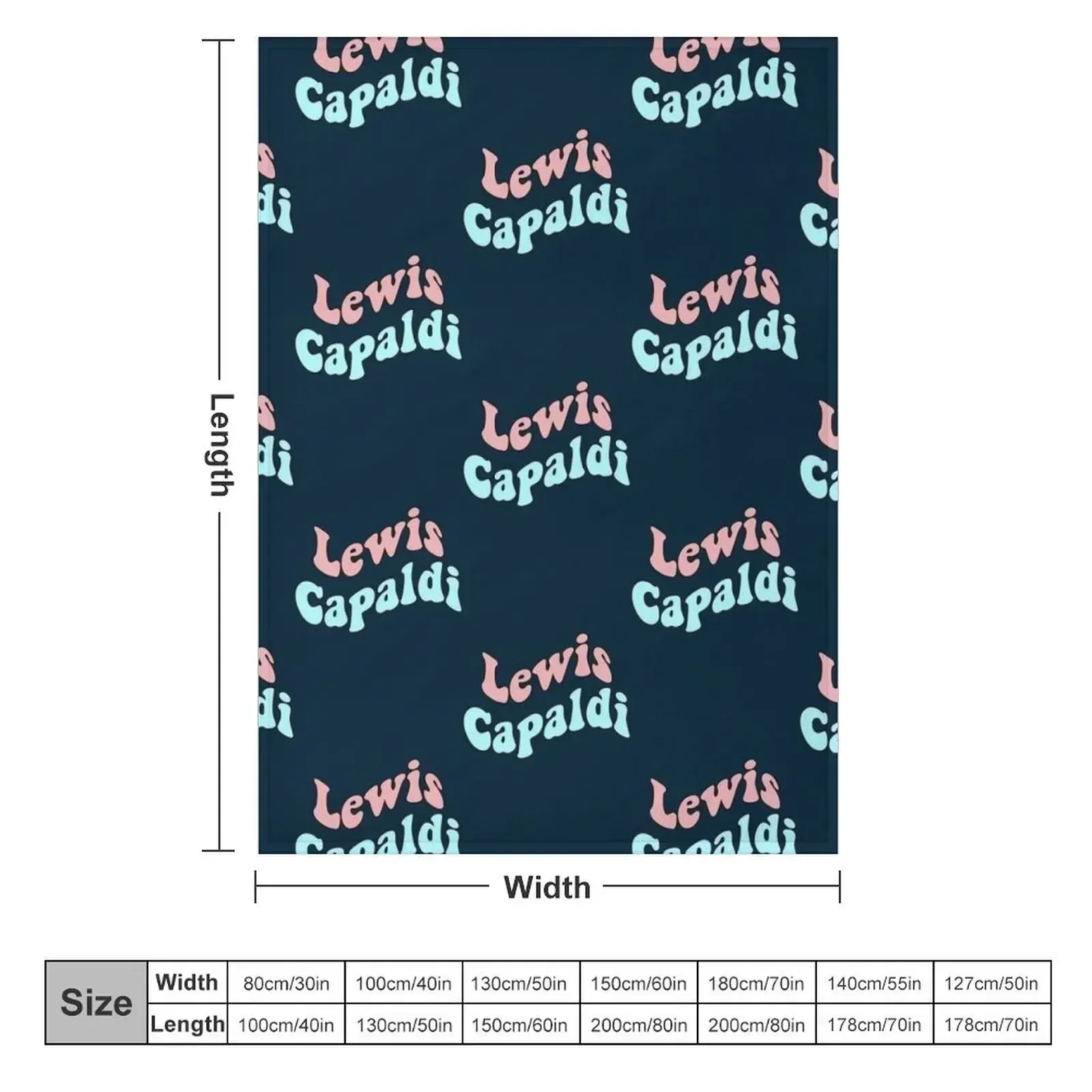 Lewis Capaldi Throw Blanket couch cozy soft plush fuzzy picnic outdoor blanket