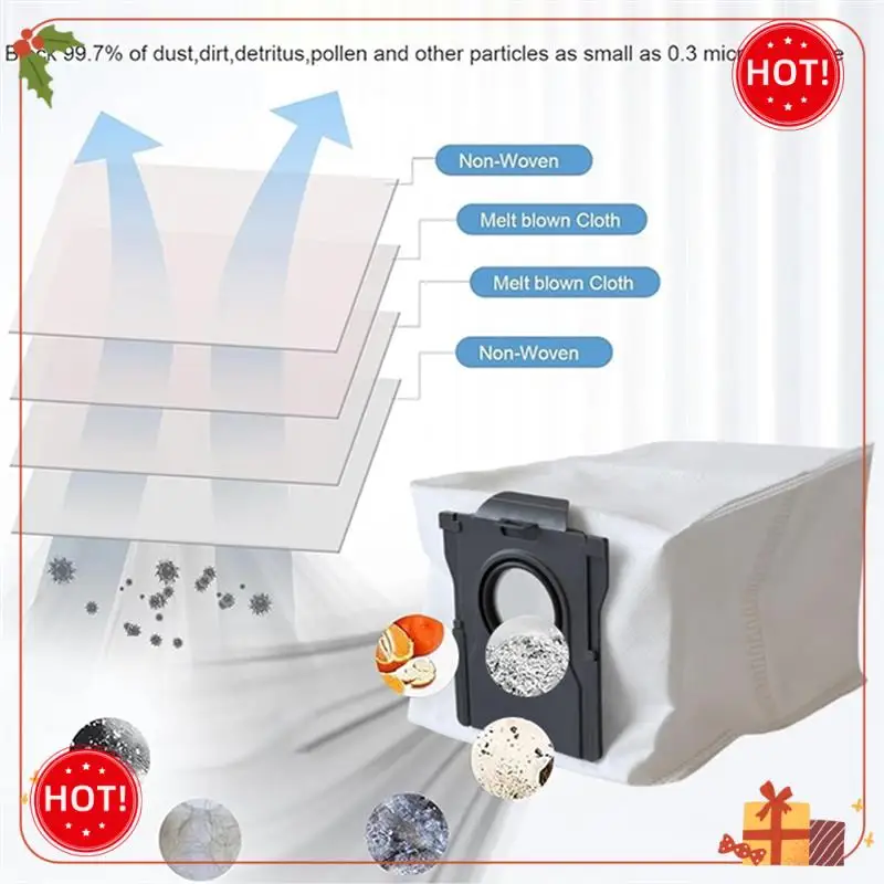 ABLE-حقيبة غبار مفرغة تناسب Fordreame Mova P50 Pro Ultra/P10 Pro Ultra/P10 Ultra/S20 Ultra قطع غيار 12 قطعة