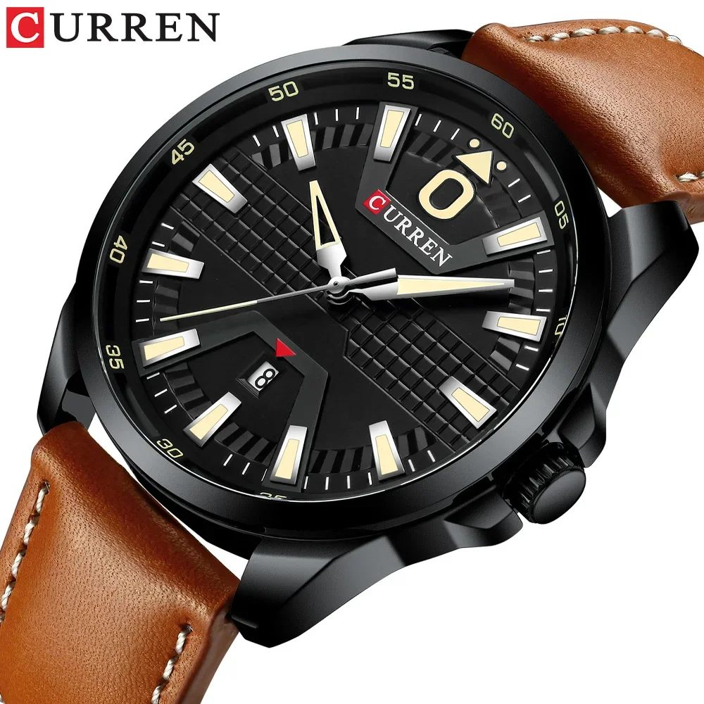 Curren Top Luxury Brand 8379 Men\'s Watch Waterproof Quartz Belt Watch Business Men\'s Watch Calendar Watchjavascript