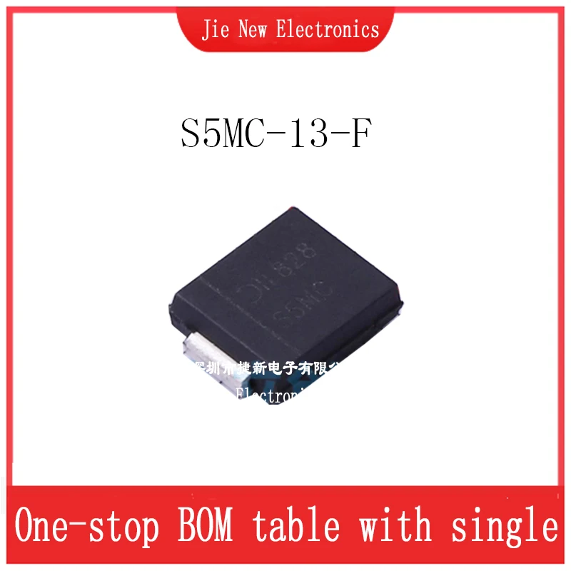 10PCS/50PCS  S5DC-13-F S5GC-13-F S5JC-13-F S5MC-13-F S5D S5G S5J  Patch Rectifier Diodes  DO-214AB (SMC) NEW