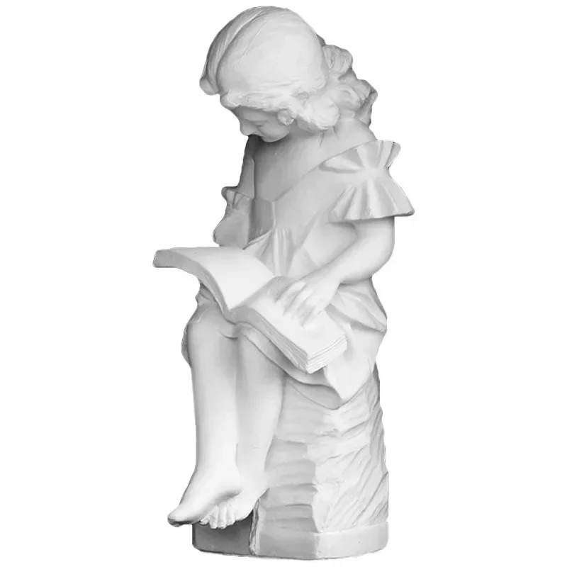 

Reading Girl 50cm Sketch Art Teaching Aids Sculpture Head Model Ornament