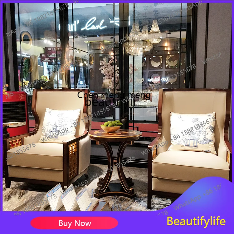 

X k178 4050 ss Solid Wood Sofa Set Ebony Fabric Sofa Villa Classical Living Room Furniture