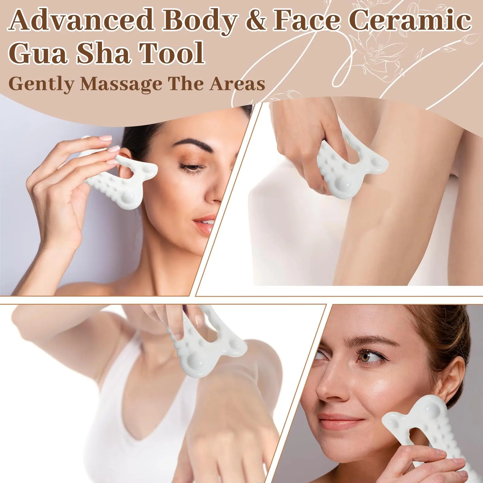 A square thumb massager, multifunctional acupoint pressing massage, portable bone-shaped design for meridian relaxation view 6