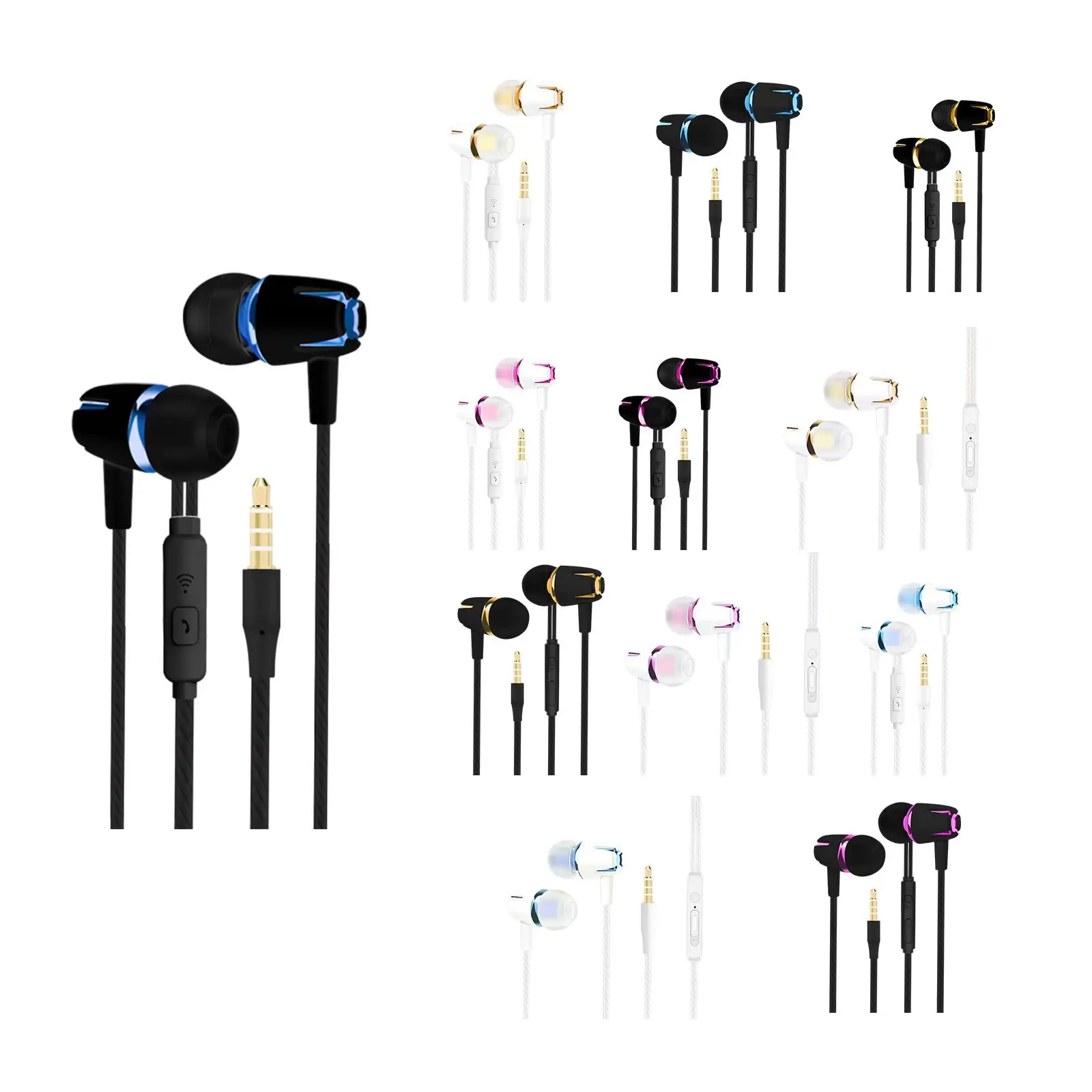 Phones Wired Headphones In-Ear Earphone Wired Earbuds for Gym Exercise Gifts