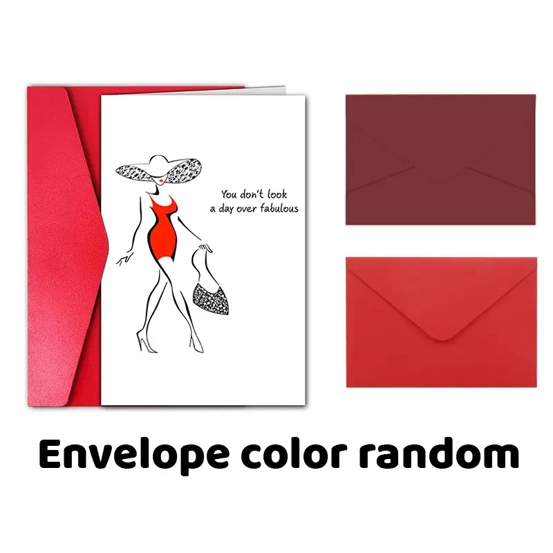 1 fun birthday card, creative beauty birthday card, the best gift for friends and family.