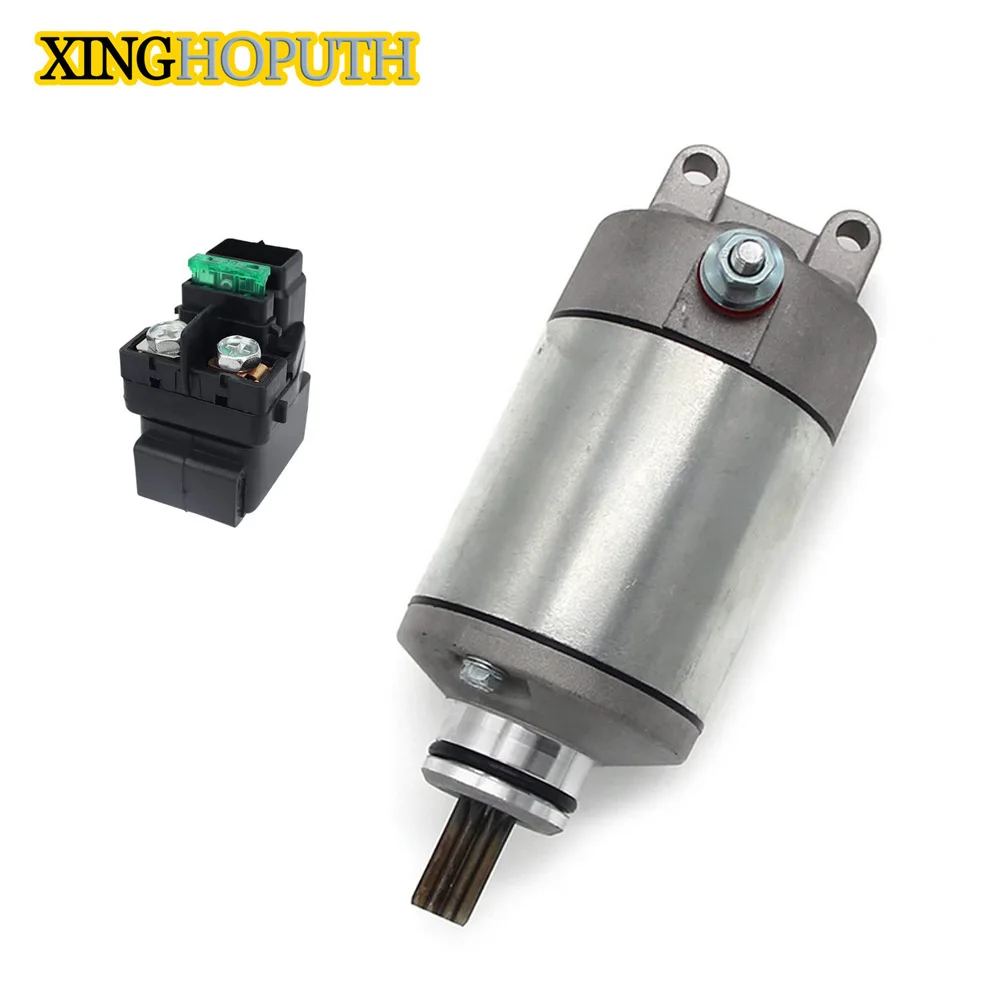 Starter Motor & Relay For Suzuki LT-Z400 LT-Z400Z Quadsport 03-08 Kawasaki KFX400 KSF400 03-06 18718 31100-29F00