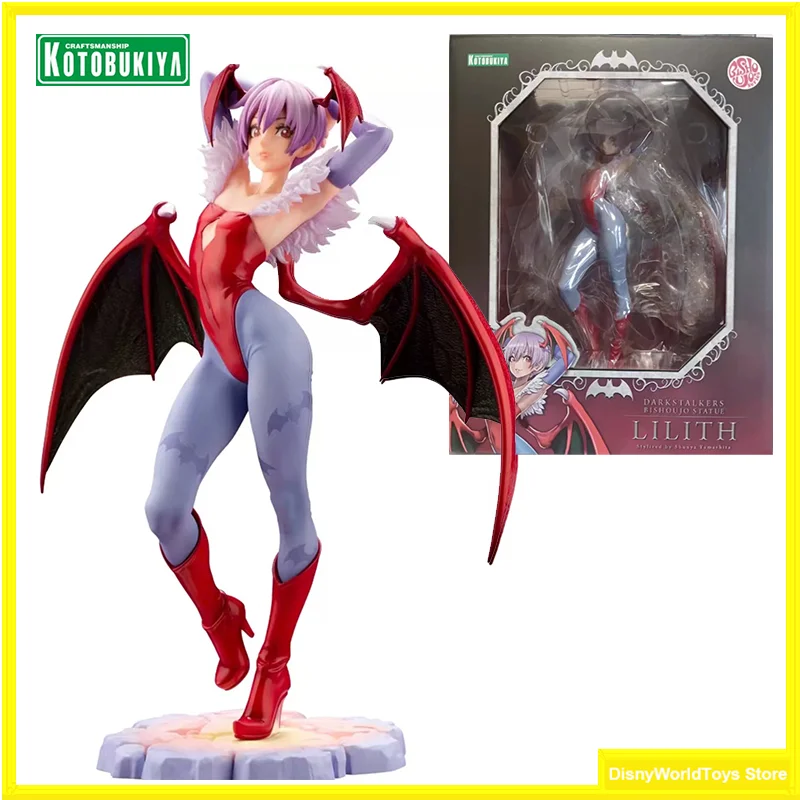 

100% Original Kotobukiya Darkstalkers Bishoujo Lilith 1/7 In Stock Anime Action Collection Figures Model Toys