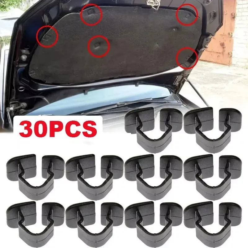 10/30/60Pcs Car Hood Bonnet Insulation Clips Rivet Retainer 1H 5863849   A01C for VW Polo Tiguan Passat B5 B6 SEAT