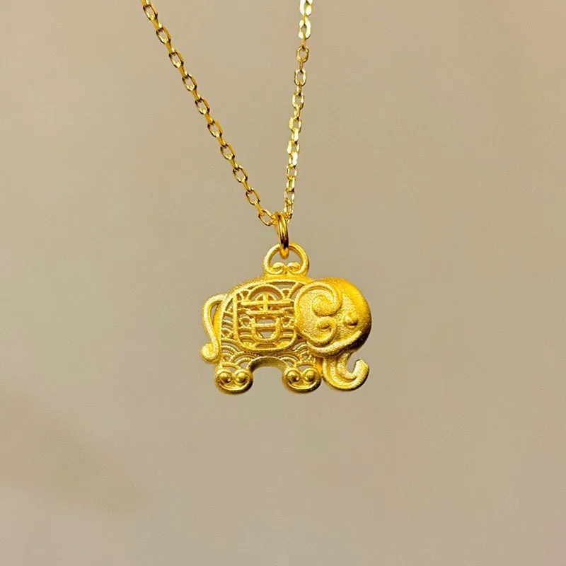 

100% 925 Sterling Silver Elephant Shape Pendant Necklaces For Women Fine Jewelry