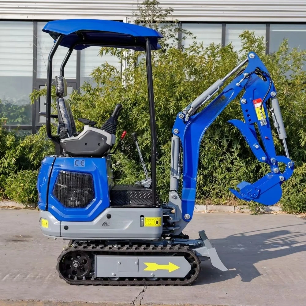 Powerful 1Ton Multi-functional Track Mini Excavator With Side-swinging Cab With Arm Hot Sale