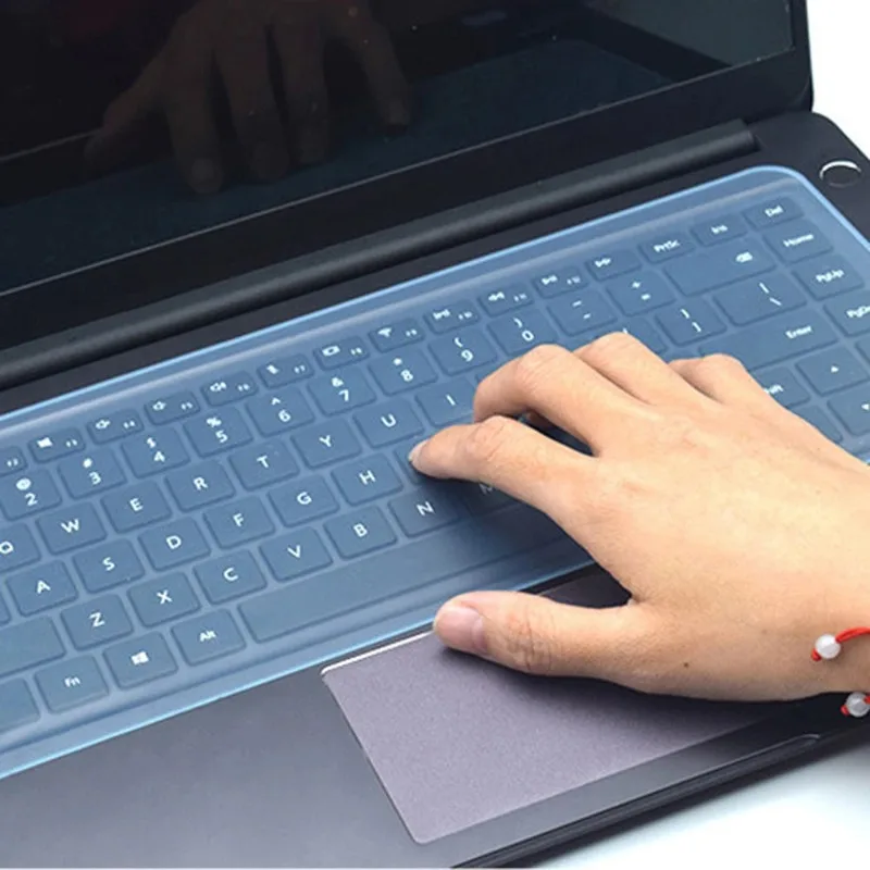 Anti-Slip Dust Proof Keyboard Cover 14 Inch Universal Silicone Skin for Laptop 17 Inch Desktop Computer Keyboard Protector