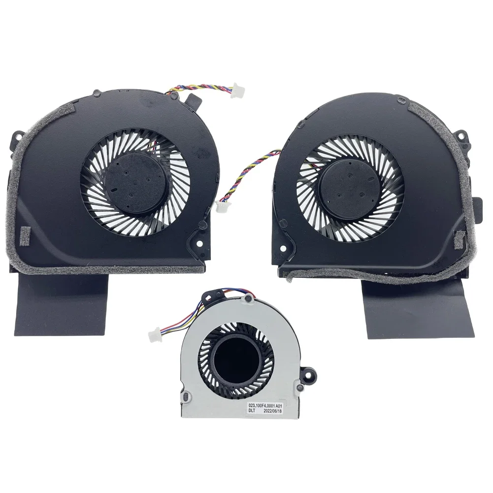 Replacement Laptop CPU+GPU+Small Cooling Fan for ASUS ROG Strix GL703GS GL703GM  Series FK0A + FK08 + FK09 DC12V Fan