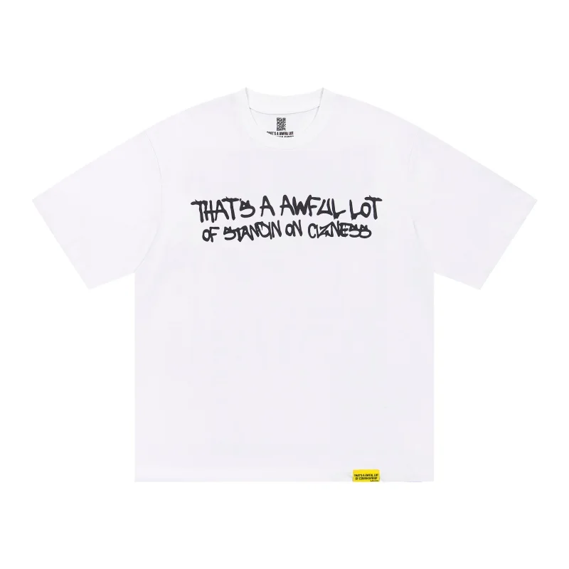 New Arrival That's A Awful Lot of Cough Syrup Men's T-shirt Men Women Couple Loose Short-sleeved Top