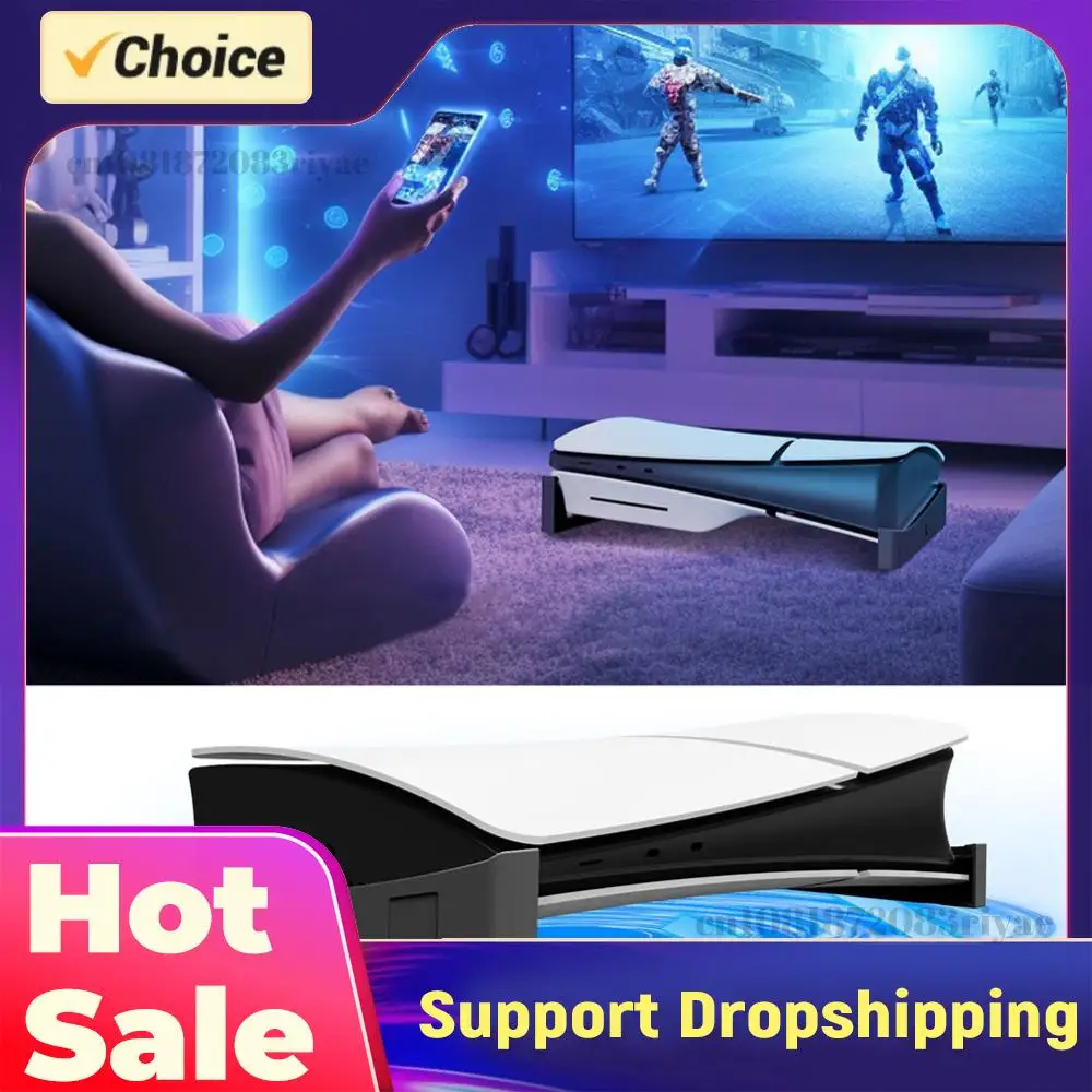 

Горизонтальная подставка с противоскользящими накладками, аксессуары для демонстрационной подставки, боковая подставка-основание для Playstation 5 Slim Disc и Digital Edition