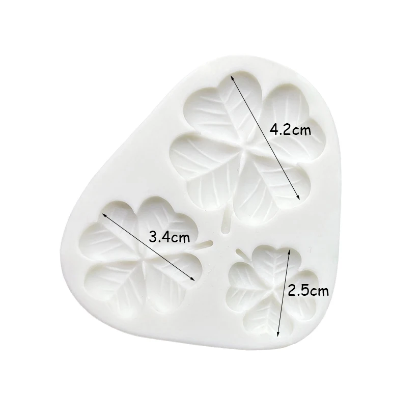 Shamrock Four Leaf Clover St. Patrick’s Day Silicone Sugarcraft Mold Resin Tools Cupcake Chocolate Fondant Cake Decorating Tools