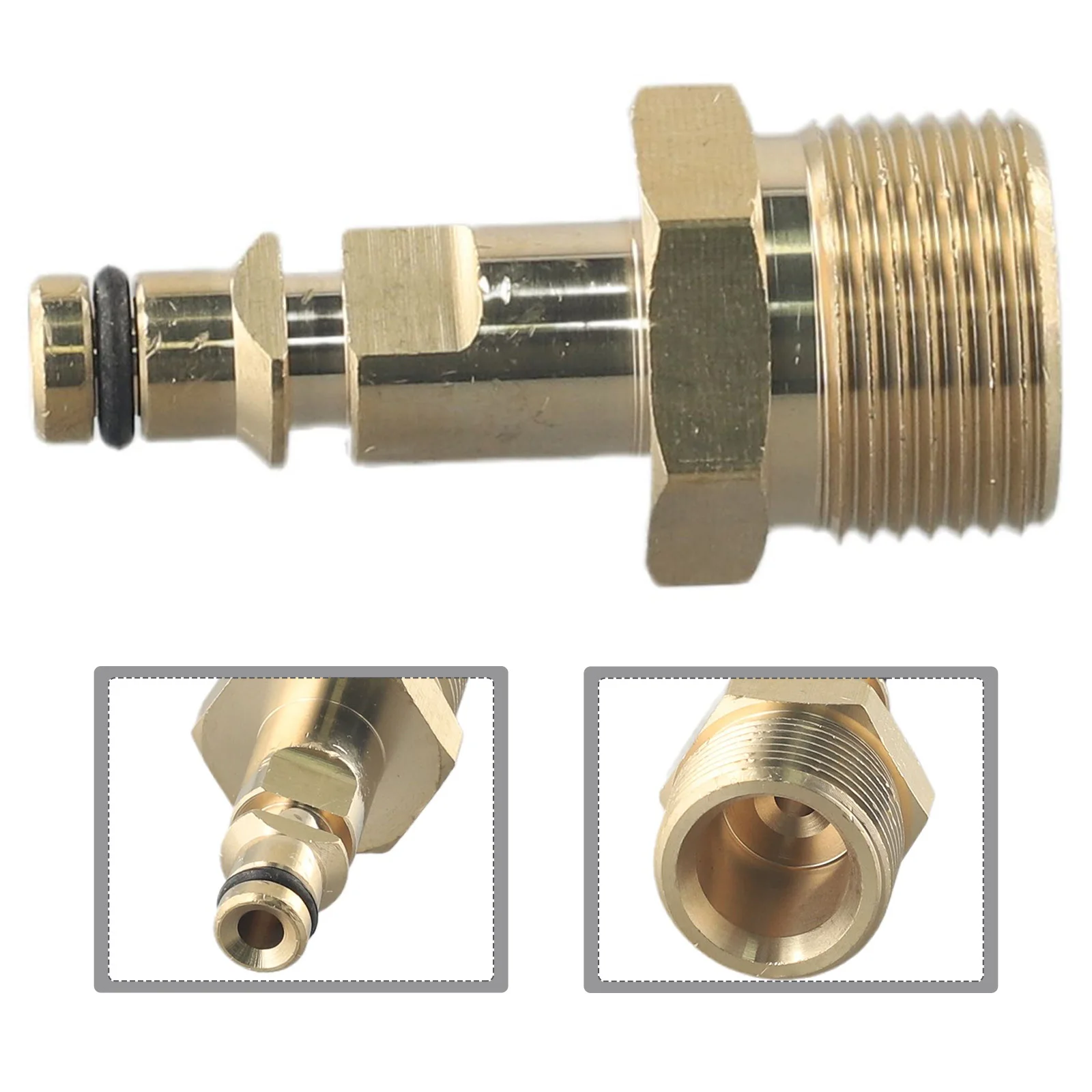 Power Tools Adapter M22-male for Outdoor for Power Equipment Solid Brass Hose Adapter 220 Bar / 3200 Psin For K Series