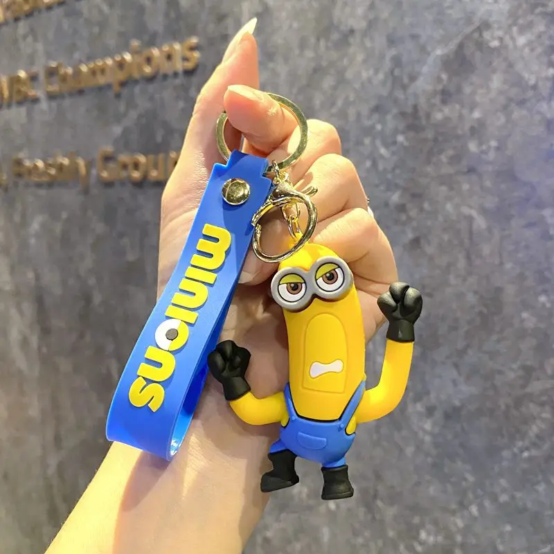 New anime peripheral Despicable Me 4, Minions, superhero keychains, schoolbags, pen case pendants